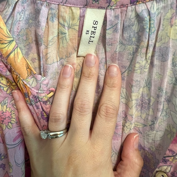 Spell hibiscus blouse excellent condition xs worn once - Picture 4 of 7